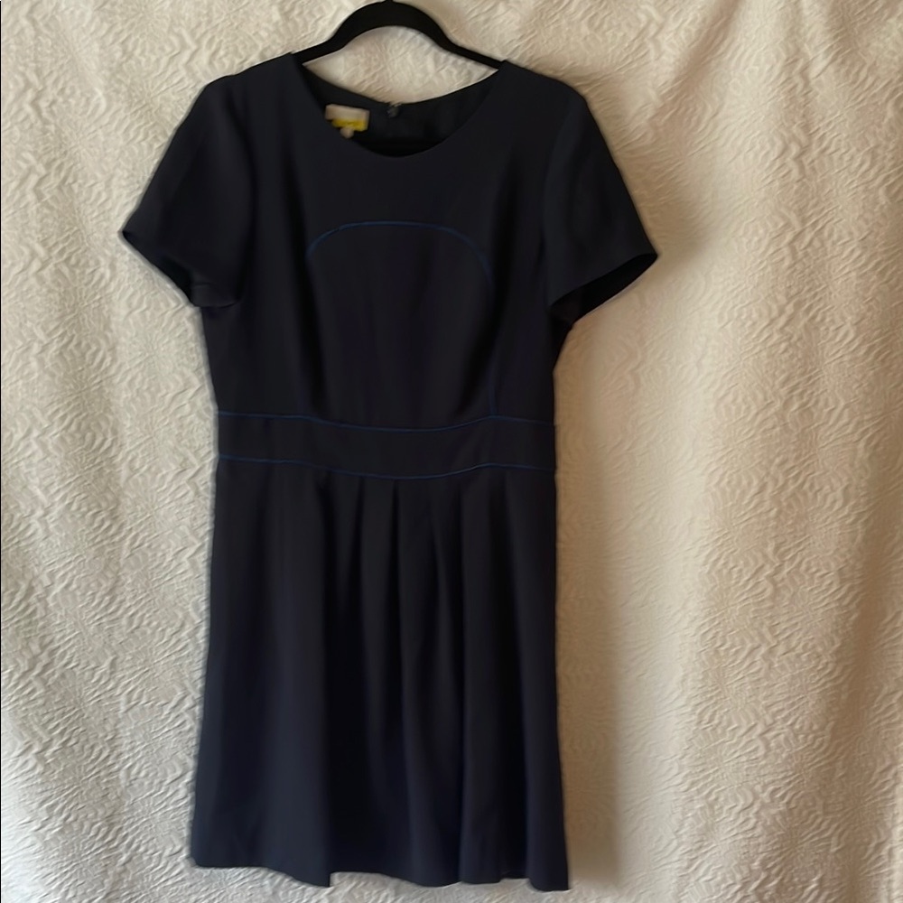 Hobbs NW3 London Navy Sheath Dress - Size US 8 / UK 12